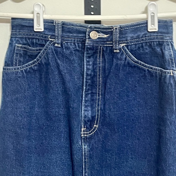 Oscar de la Renta Jean Skirt Sz 26 - Picture 2 of 7